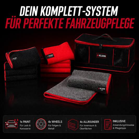 HELLBURN 9-teiliges Mikrofaser-Set inkl. Box
