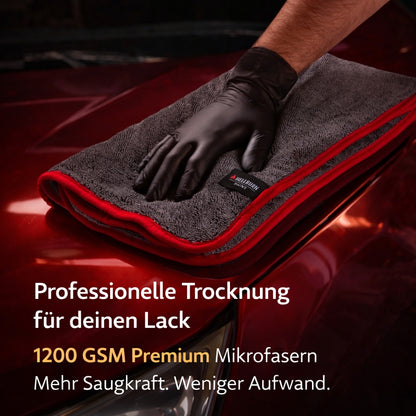 HELLBURN PAINT Autotrockentuch 1200 GSM – professionelle Lacktrocknung mit Premium Mikrofasern