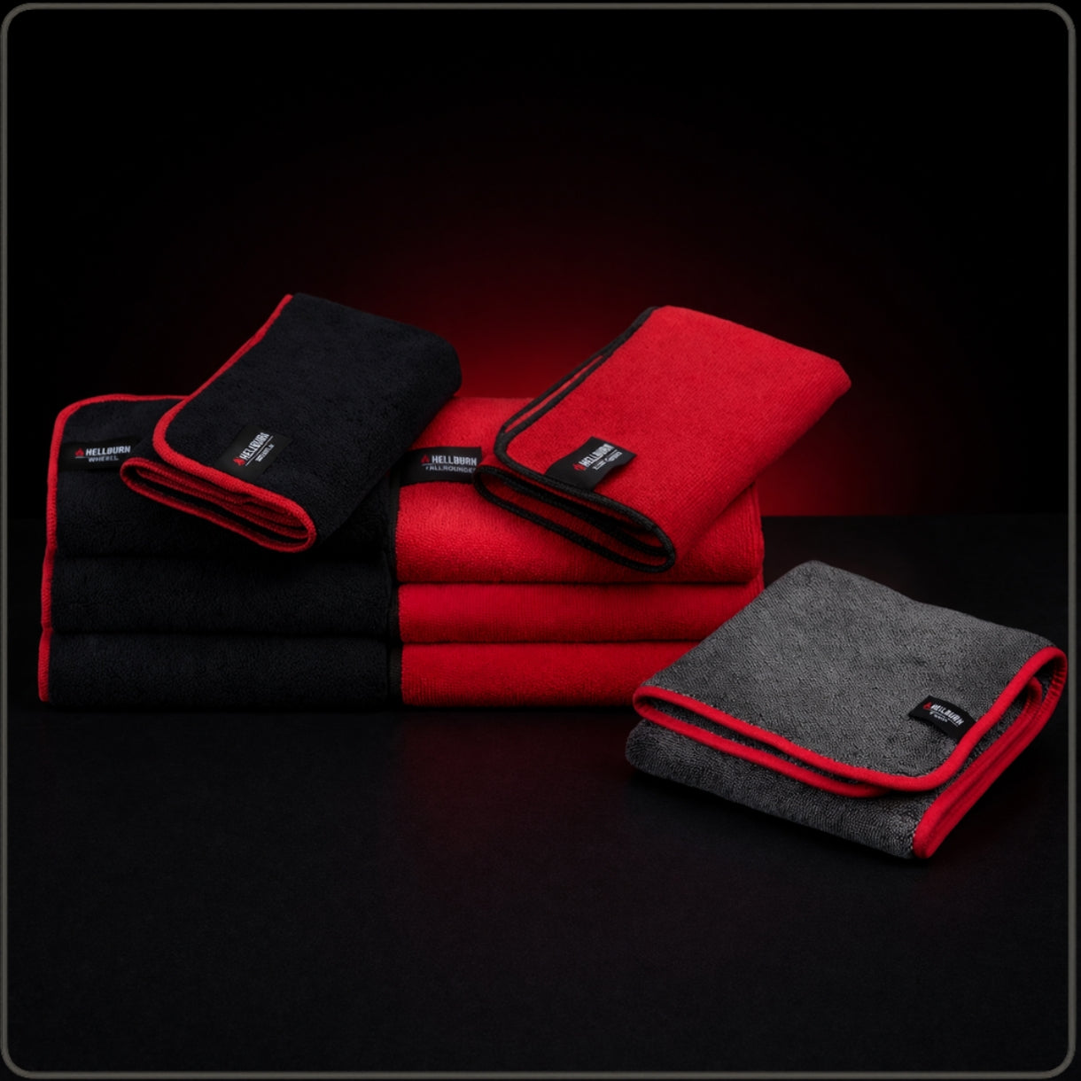HELLBURN 9er Mikrofaserset (Lack, Felgen & Innenraum)