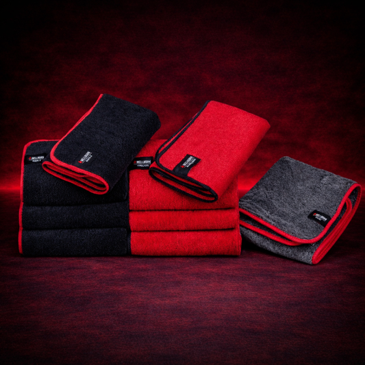 HELLBURN 9er Mikrofaser-Set – Lack, Felgen & Innenraum